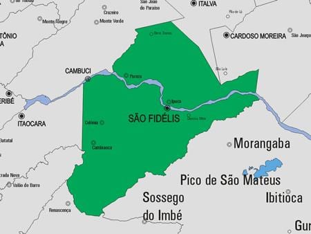 Karta San Francisco de Itabapoana opština