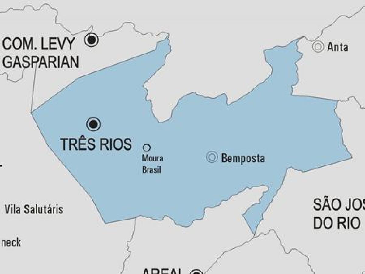 Karta Tres Rios opština