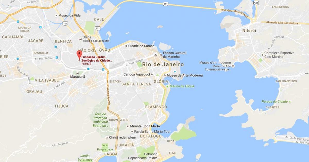 Karta u zoološkom vrtu u Rio de janeiru
