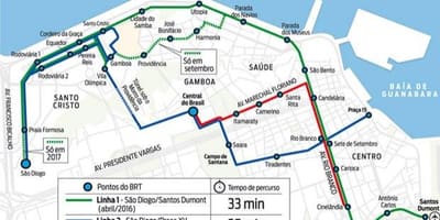 Karta ВЛТ Rio de Janeiro - linija 3