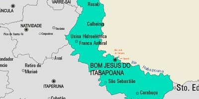 Karta Bon-жезус-DN opština Itabapoana