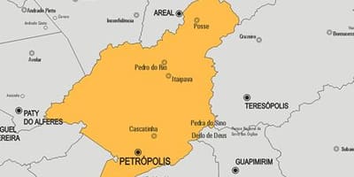 Karta općine Петрополисе