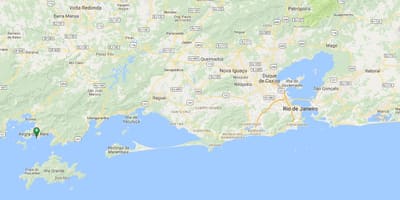 Karta plaže Дентро