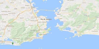 Karta plaže u Barra da Tijuca