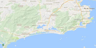 Karta plaže Barra de Гуаратиба
