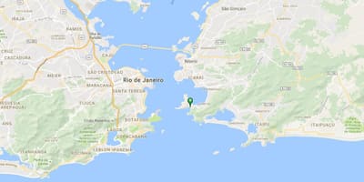 Karta plaža Forte-Rio Branco