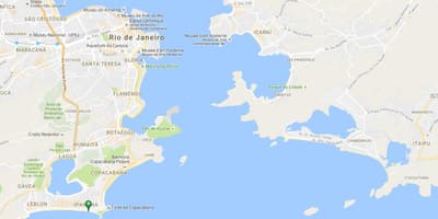 Karta plaža Ipanema