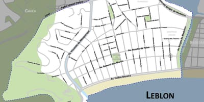 Karta plaža Leblon