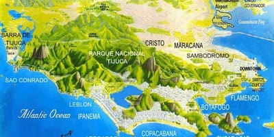 Karta plaža Sao Conrado