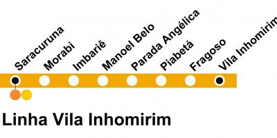 Karta SuperVia - linija Inhomirim Vila